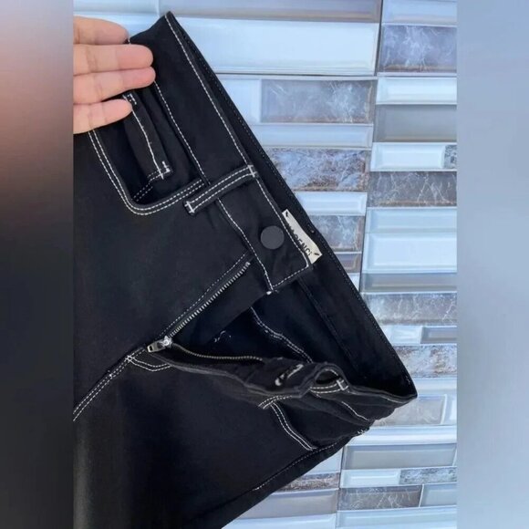 L'AGENCE Margot Skinny High Rise Noir Contrast 26 - Picture 7 of 15